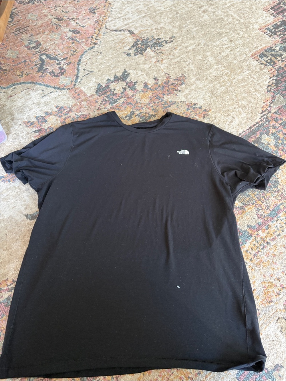 The North Face Black Short-Sleeve Crew Tee with Chest Logo